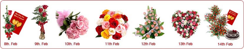 send valentines day roses. 2nd Day -Send 3 Red Roses in