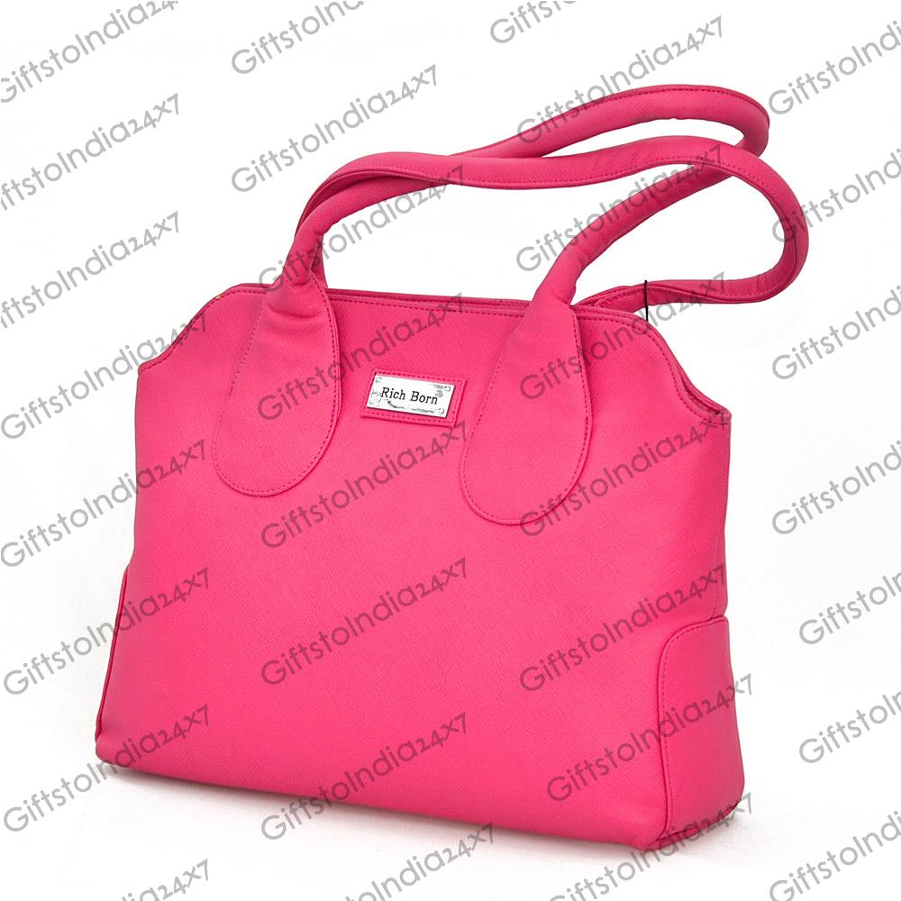 pink hand purse