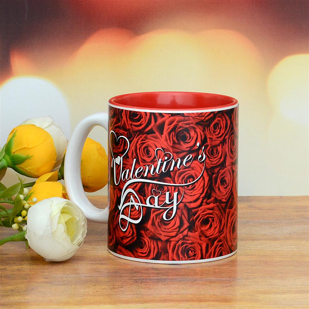 Red Roses Personalized Mug | Valentine Personalized