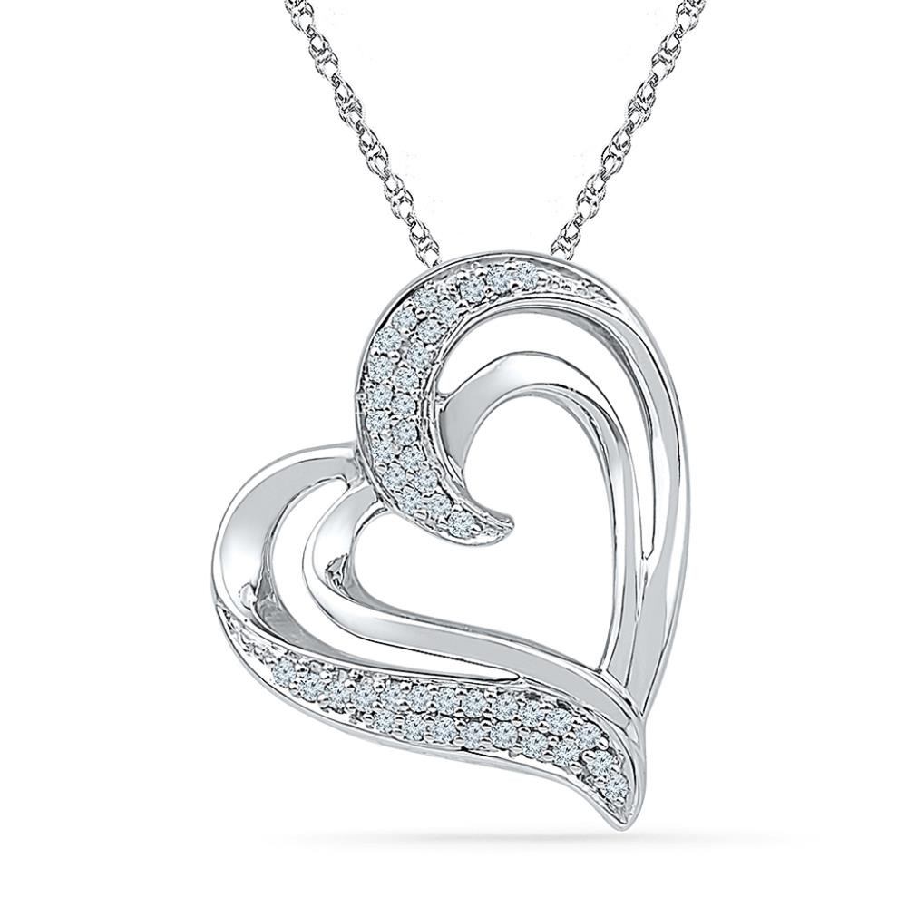 Heart Beat Diamond Pendant 