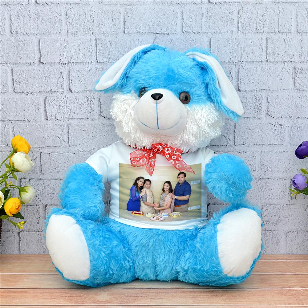 blue rabbit teddy bear