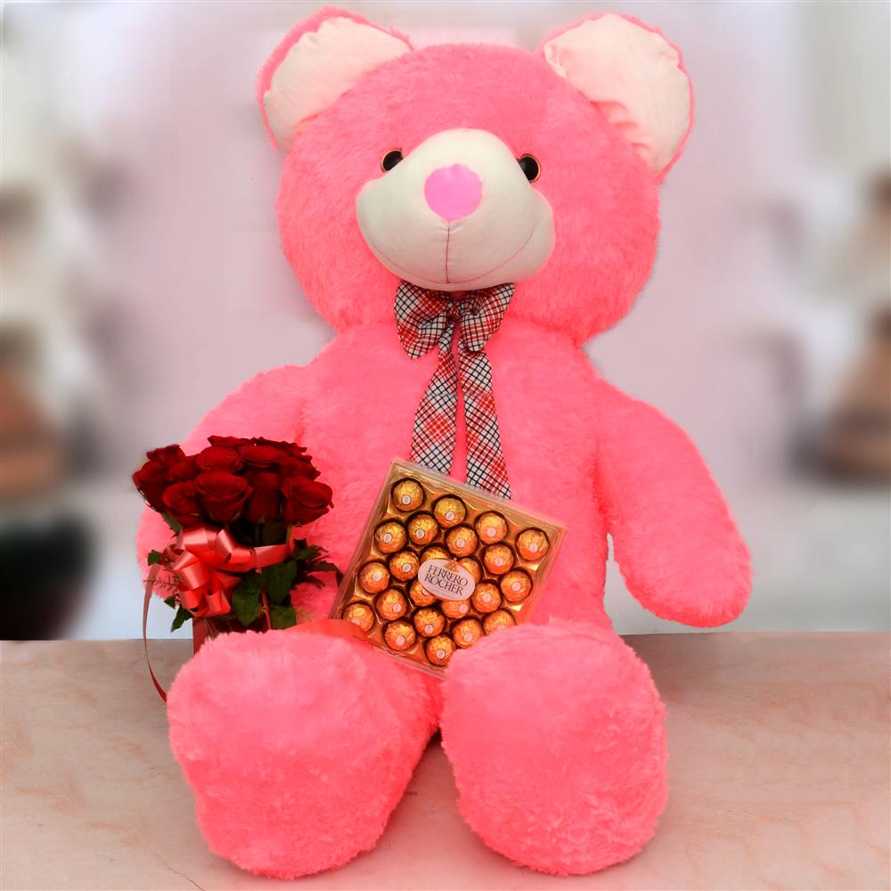 Teddy Flower Chocolates Valentine Same Day