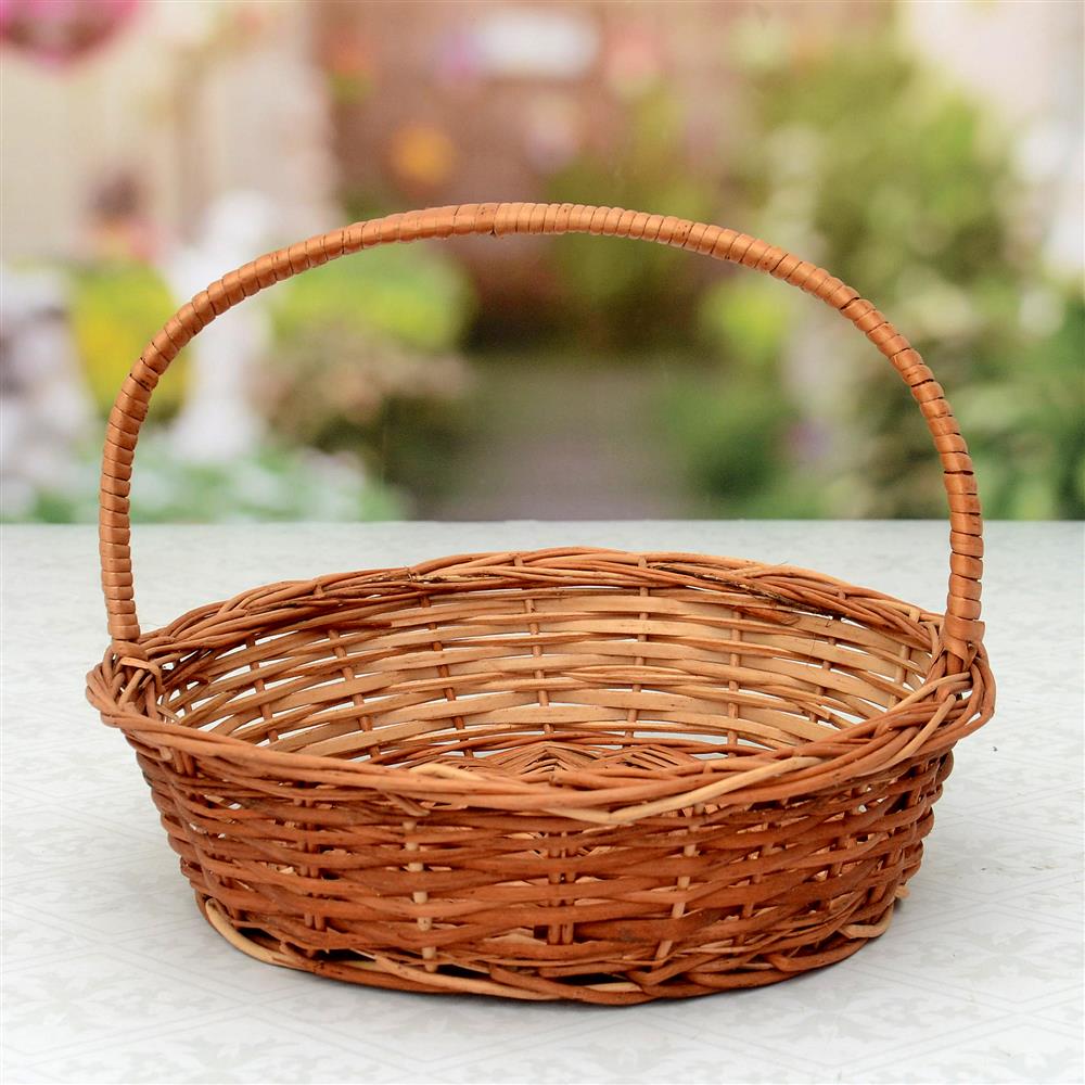 Round Handle Cane Basket, Gift Baskets to India