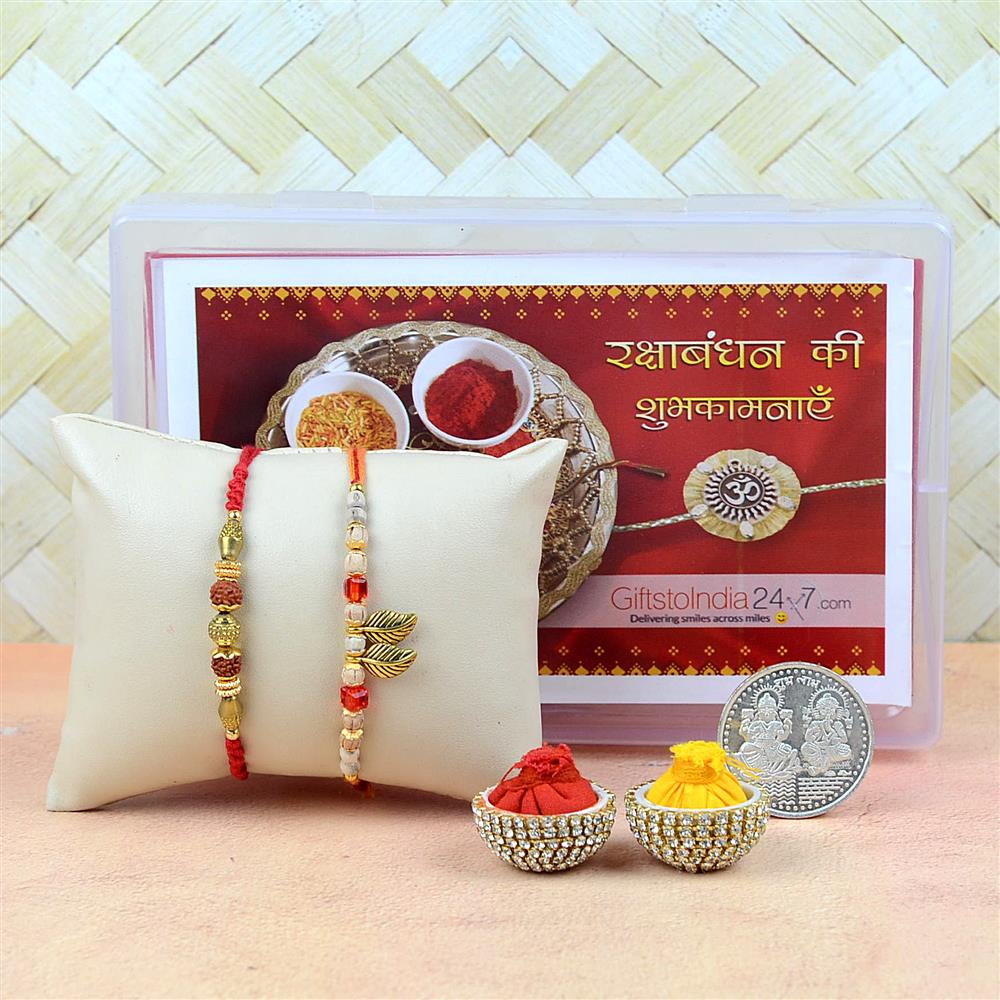 Set of 2 Attractive Rakhis | Rakhi Sets Brother